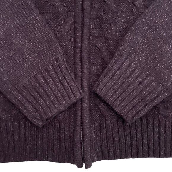 METHOD Zipper Cardigan Sweater Navy Small - Picture 3 of 8